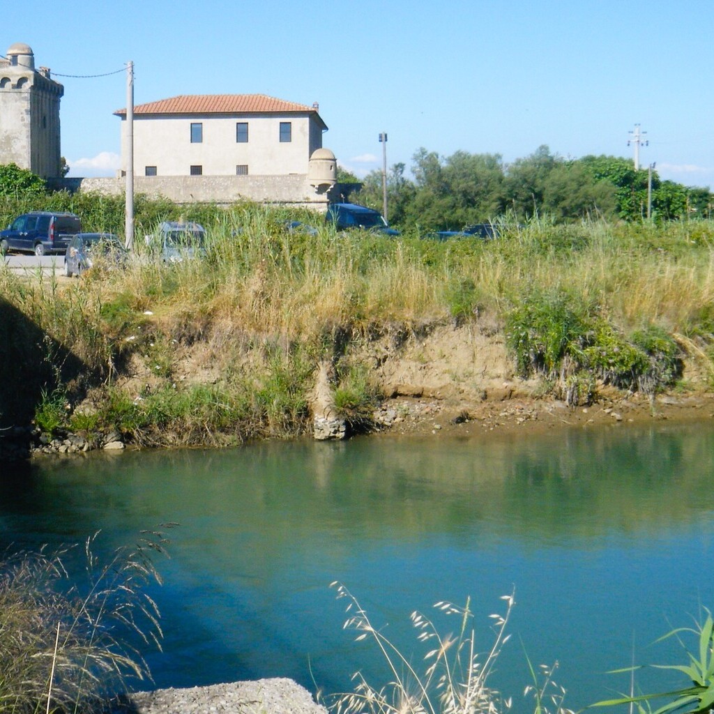 Il fiume Albegna nel tratto di Albinia