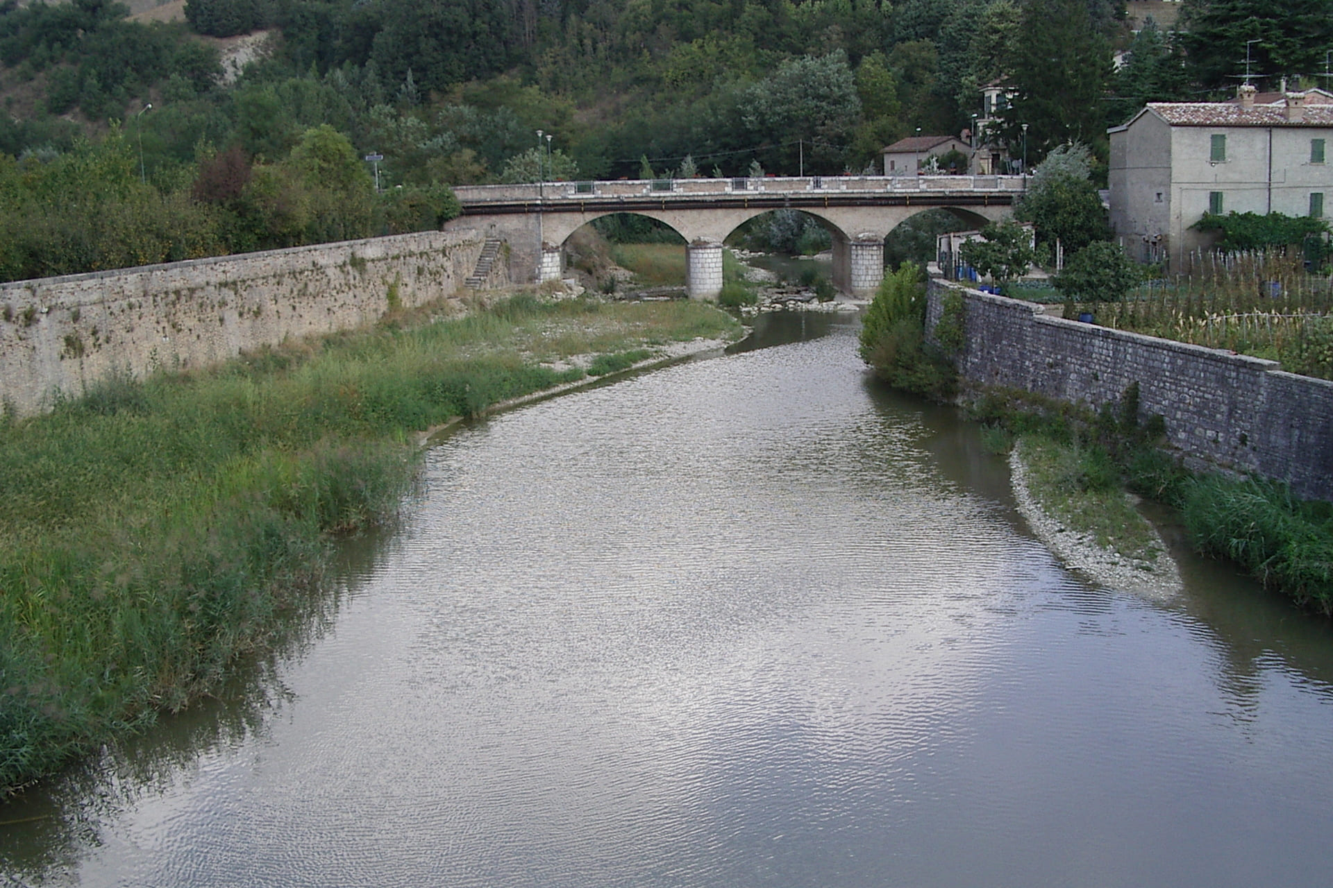 Il fiume Metauro nel suo tratto presso Sant'Angelo in Vado