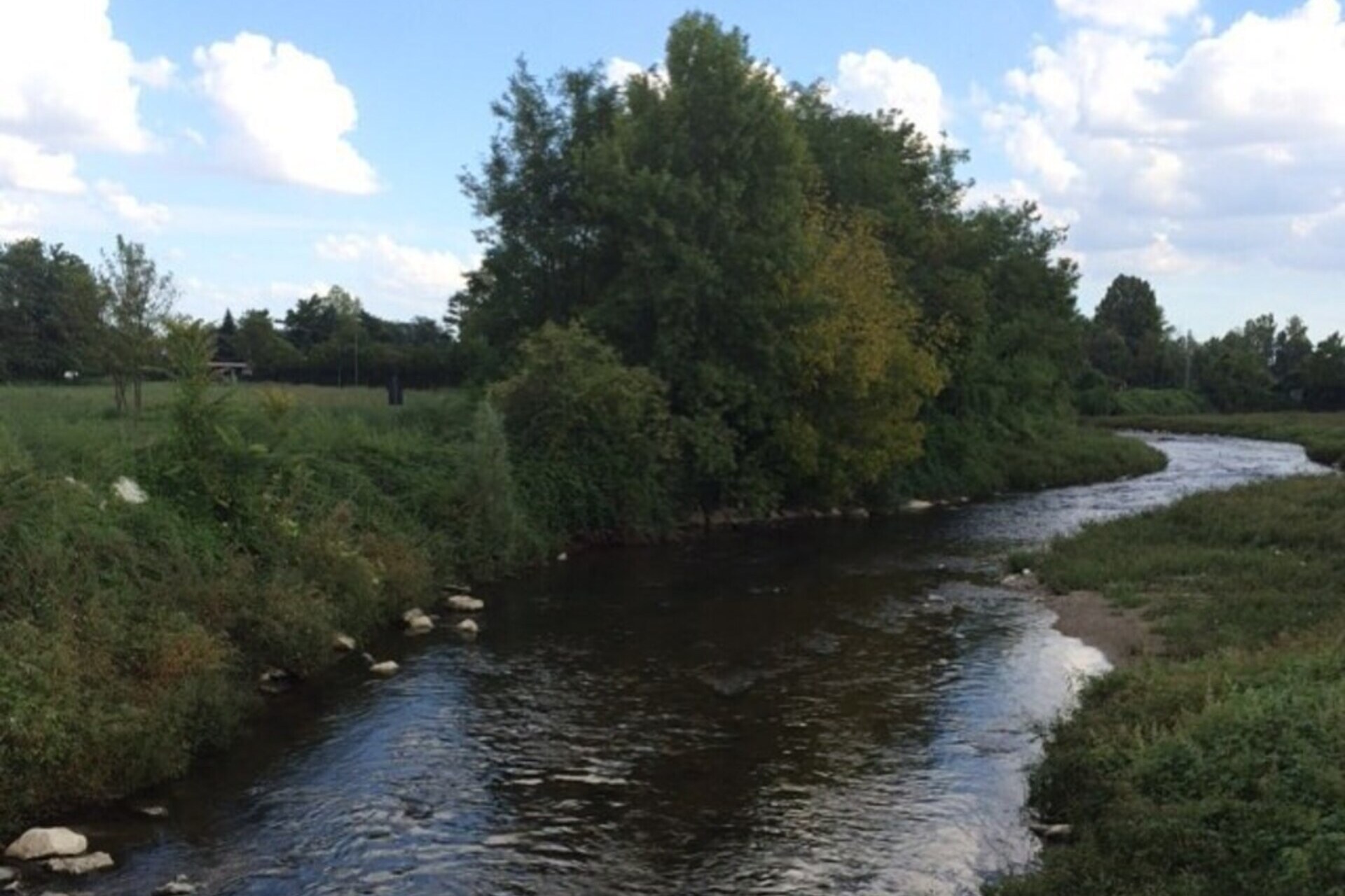 Il Fiume Olona che scorre nei pressi del Castello di Legnano