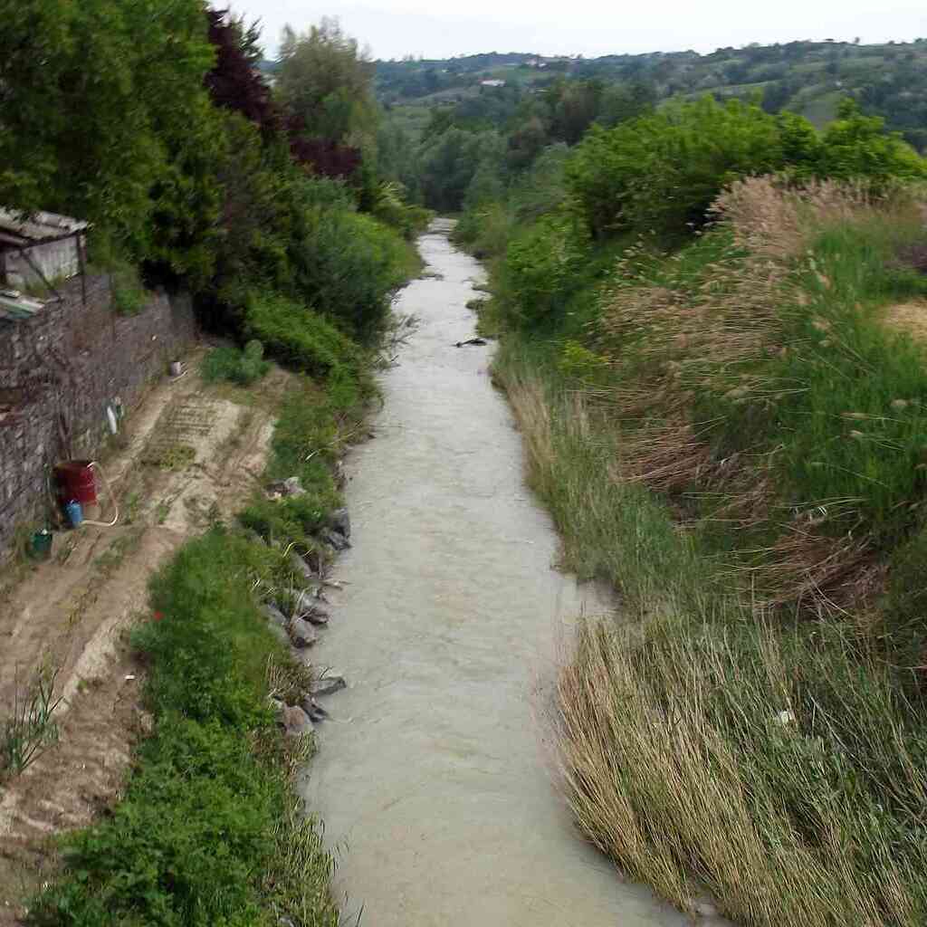 Torrente Tinella a Santo Stefano Belbo - la situazione di partenza