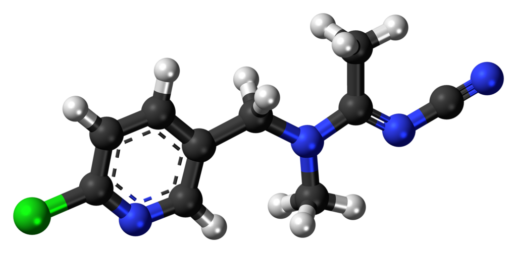 La formula dell'Acetamiprid - immagine Wikipedia