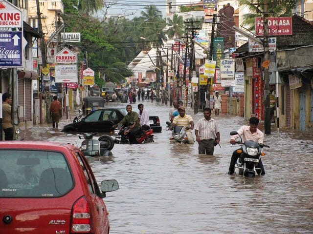 Un tipico esempio degli effetti del monsone a Trivandrum - immagine India Water Portal @Flickr